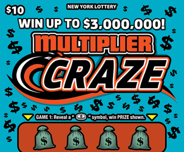 MULTIPLIER CRAZE               Scratch-Off Card