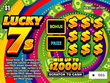 LUCKY 7'S                      Scratch-Off Card